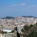 De Montjuïc vue sur Barcelone 