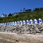 Cabines de plage de Barneville-Carteret